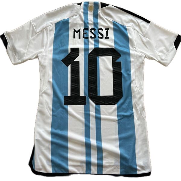 メッシ アルゼンチン代表 1st ユニフォーム Mサイズ 紙タグ付 正規品 W杯優勝モデル adidas