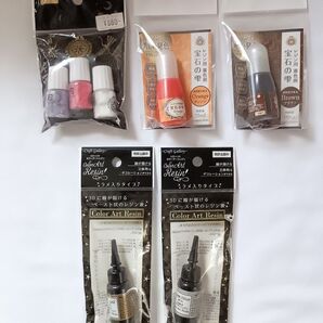PADICO 宝石の雫とレジン用着色剤 5個セット