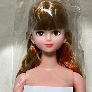 シオン*ミックス髪*オレンジのインナーカラー*両サイドからひとつ括りウェーブ*おたのしみドール リカちゃんキャッスル esc