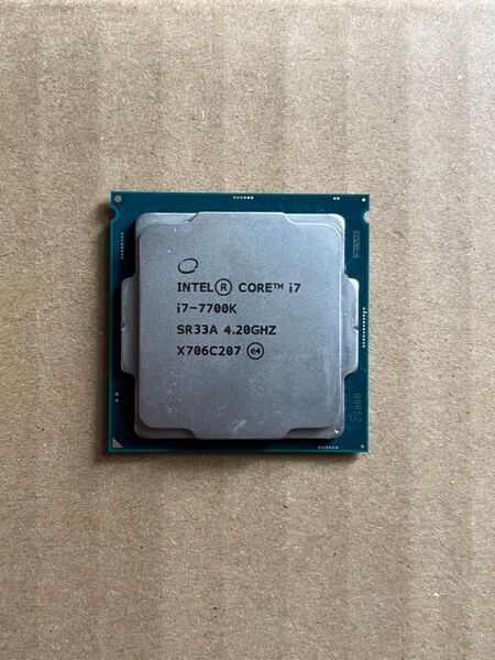 【動作品】Intel Core i7 7700K 4.20GHz LGA1151 CPU 即時支払い可能な方限定特価品 世代最速!