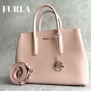 【極美品】FURLA フルラ TESSA テッサ S 2way ハンドバッグ ショルダーバッグ クロスボディ 斜め掛け
