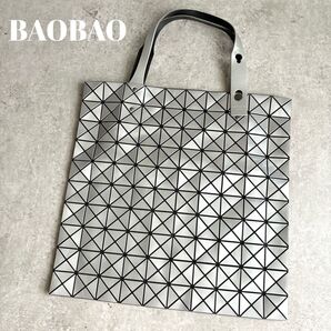 【極美品】BAOBAO ISSEY MIYAKE バオバオ イッセイミヤケ トート ハンドバッグ ルーセント シルバー