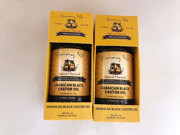 《2個》ブラックキャスターオイル(ジャマイカ産 100%天然ひまし油)118ml CASTOR OIL カスターオイル デトックス