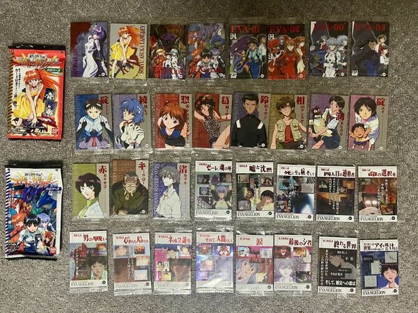 ①フルコンプ全32種類 エヴァンゲリオン ウエハース カード 第2弾 Chap2 2007年発売 内袋未開封品 当時の外袋付き