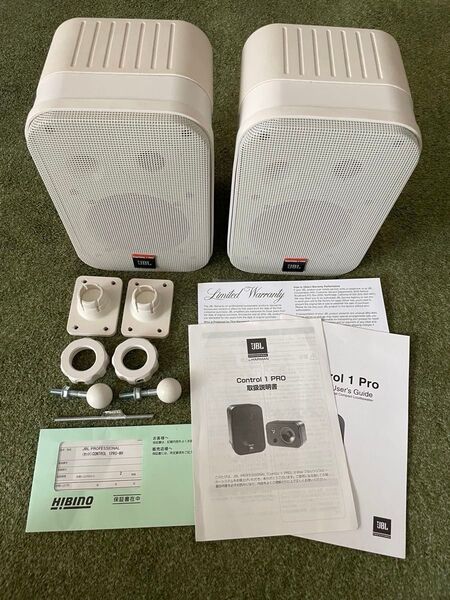 【美品美音】JBL control 1 pro ホワイト スピーカー