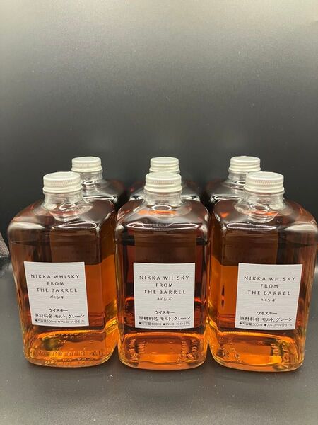 6本セット ニッカウヰスキー フロムザバレル 500ml