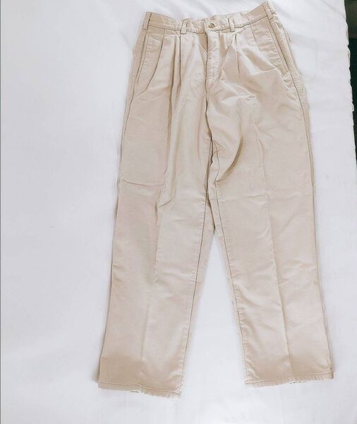 A-11 【良品】 L.L.Bean エルエルビーン ボトムス パンツ ベージュ 長ズボン ヴィンテージ 古着 スラックス
