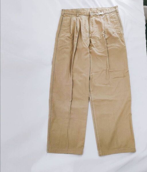 A-11 【良品】 L.L.Bean エルエルビーン ボトムス パンツ ベージュ カーキ系 ヴィンテージ 古着 スラックス