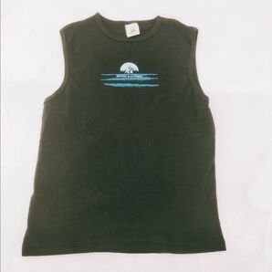 A-4【美品】ARMANI EXCHANGE アルマーニエクスチェンジ ノースリーブ タンクトップ ブラック サイズL