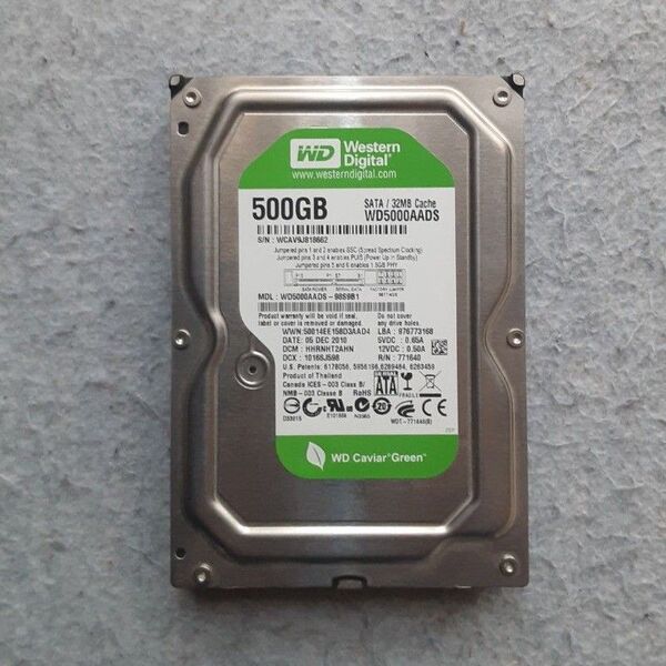 Western Digital ウエスタンデジタル WD5000AADS-98S9B1