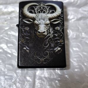 オイルライター カバー 牛 アニマル柄 ブラック系 ジッポ zippo