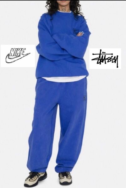 Stussy x Nike Acid Wash Pants Blueステューシー ナイキ アシッドウォッシュ パンツ "ブルー