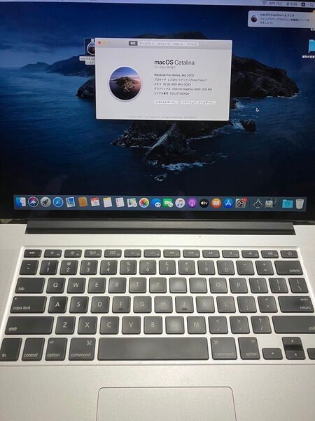 MacBOOK pro 2012 15インチ A1398 corei7 メモリ16GB SSD64GB ACあり バッテリーあり
