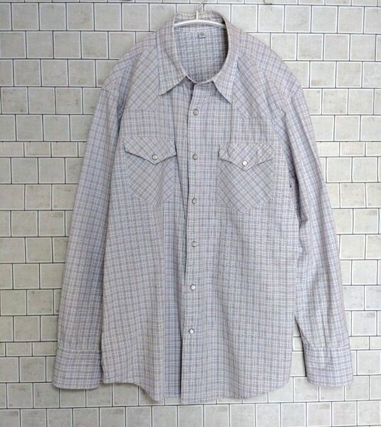 UNIQLO ウエスタンシャツ チェック柄 長袖シャツ メンズ L