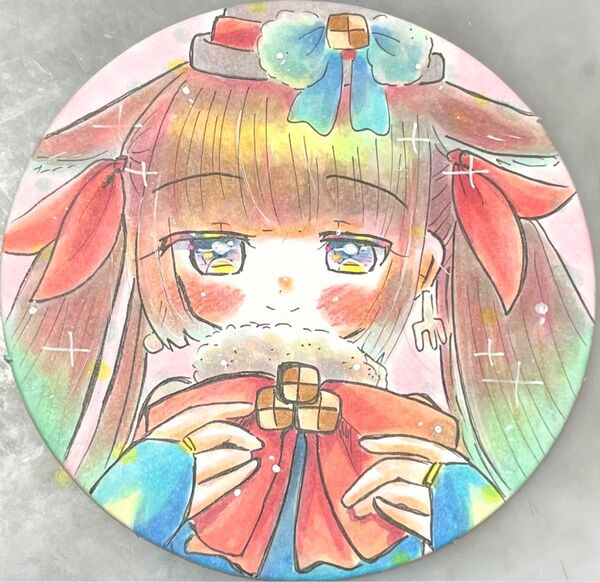 【送料込】オリジナル 手描きイラスト 紅茶ちゃん 【コースター】