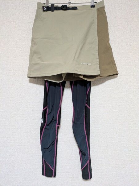 美品 登山ウェア 2点 セット モンベル MとL