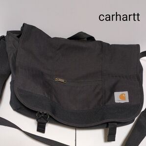 カーハート メッセンジャーバッグ ショルダーバッグ ブラック 黒 carhartt 美品 D89