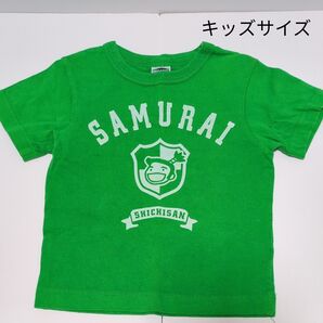 激レア!WOODYボディ 最初期 サムライジーンズ キッズ Tシャツ グリーン S(90〜100)SAMURAIJEANS