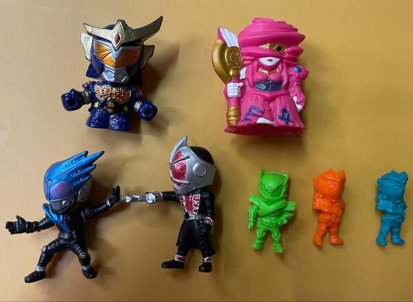 仮面ライダーフォーゼ ゾディアーツ 敵 指人形 ソフビ コレクション フィギュア バンダイ 当時物