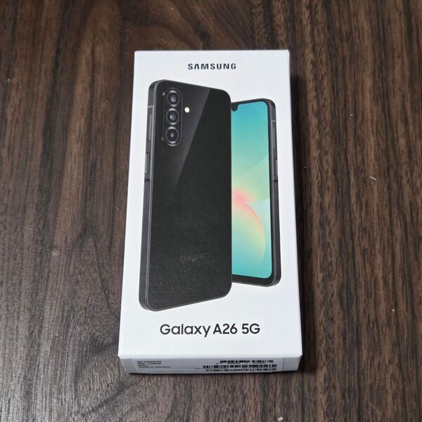 【SIMフリー】Galaxy A26 5G|8G/128GB|ブラック【新品】5000万画素|micro SD対応|6回OSアプデ