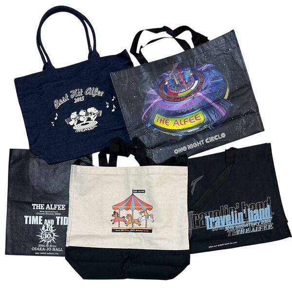 THE ALFEE★トートバッグ 5点セット アルフィー ツアーグッズ 2004 30th Anniversary 他