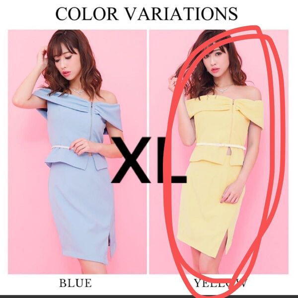 ジュエルズ ミニドレス セットアップ キャバドレス オフショル XL LL 大きいサイズ