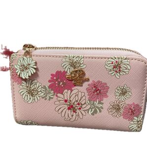 PAUL & JOE ACCESSOIRES L字ファスナーキーケース スマートキー キーケース ピンク 花柄