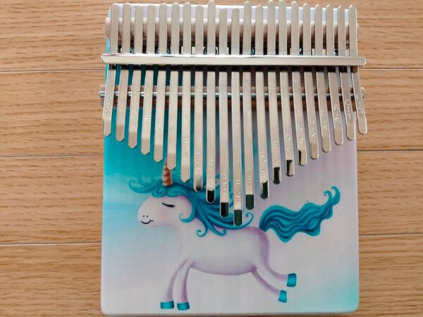 【新品】カリンバ 21キー ユニコーン柄