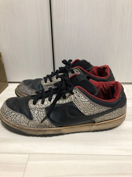 15日まで出品NIKE dunk sb low pro supreme dunk シュプダン1st US13 ブラックセメント
