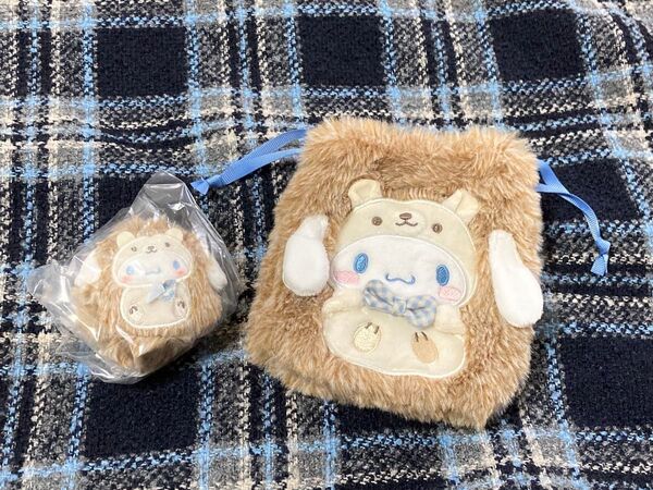 シナモロール シークレット巾着 巾着 シークレットマスコット 森の小動物 サンリオ マスコット シークレット シナモン ポーチ