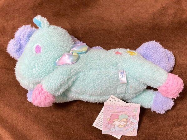 リトルツインスターズ ユニコーン 2013年 ポーチ ぬいぐるみ キキララ チェーン ぬいぐるみポーチ レア タグ付き サンリオ