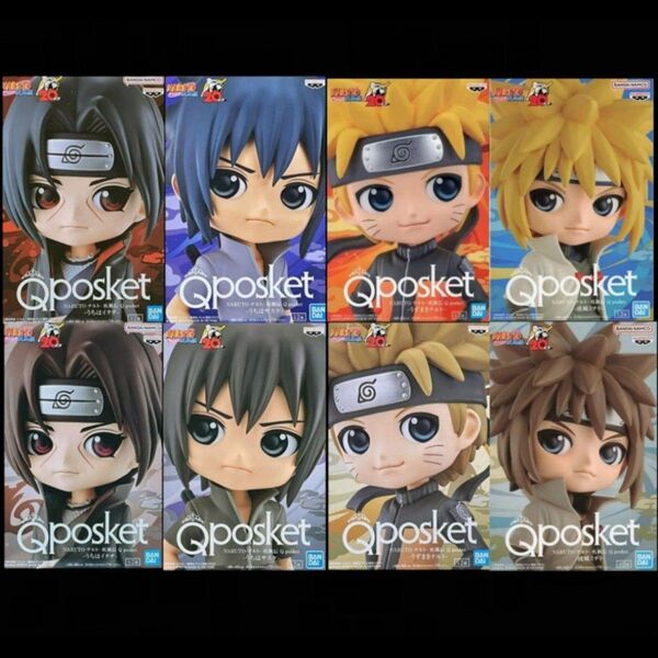 NARUTO ナルト 疾風伝 Q posket 8種セット うずまきナルト 波風ミナト うちはサスケ うちはイタチ Qposket