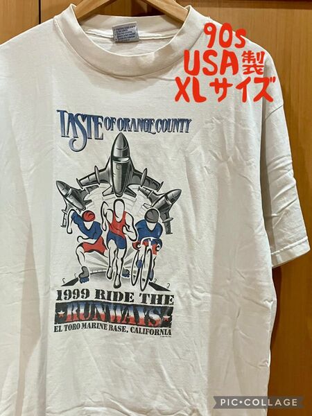 90s USA製 ビンテージTシャツ ALLSPORT ホワイト vintage