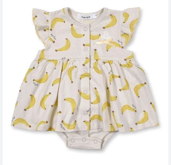 SLAPSLIP ロンパース 80cm BeBe ベビー ロンパース バナナ 夏服 女の子服