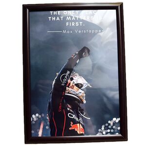 フェルスタッペン F1 マックス モータースポーツ 額付き ポスター レッドブル redbull