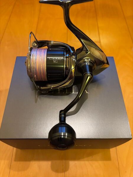 ◯美品◯シマノ◯SHIMANO◯22◯ステラ◯C5000XG◯PE1.5号200M◯ハンドル未使用◯