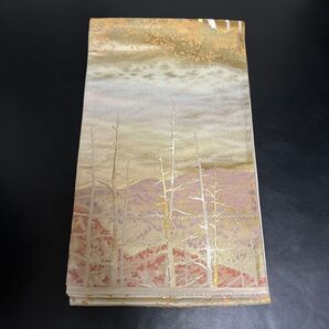 袋帯☆森林 山脈 風景柄