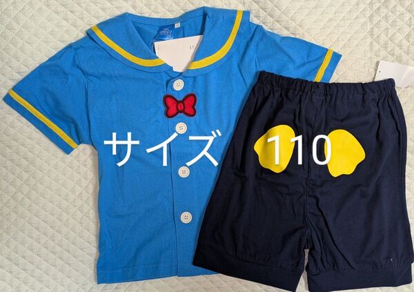 新品 110 半袖Tシャツ 半袖 上下セット セットアップ ドナルド ディズニー