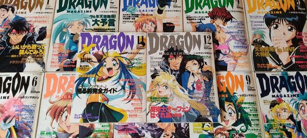 月刊ドラゴンマガジン DRAGON MAGAZINE 1996年1~12月号 12冊セット まとめ売り