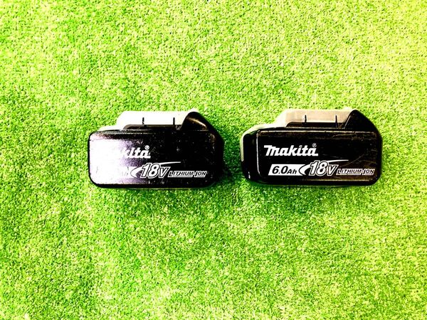 ★綺麗★内部容量◎良好品/マキタ/BL1860B×2個セット/18V・6.0A/純正リチウムイオンバッテリー★【入札禁止地域有】