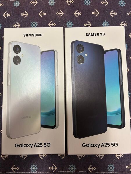 【未開封2台】Galaxy A25 5G スマートフォン Samsung ブラック&ホワイト セット価格・ドコモ一括購入品