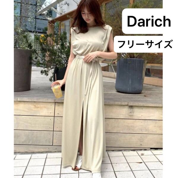 Darich ダーリッチ ダブルベルト カットワンピース ミント ベルトなし イベント 発表会 お呼ばれドレス ワンピース