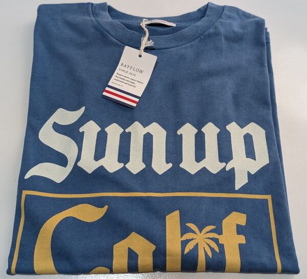 ベイフロー SUNSET アソート半袖Tシャツ 青ブルー M / BAYFLOW