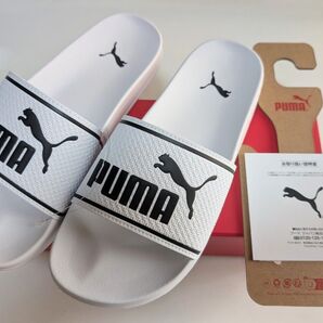 PUMA リードキャット 2.0 サンダル 白ホワイト×黒 24cm プーマ