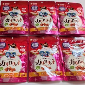 銀のスプーン おいしい顔 腎臓の健康維持用 カリカリシーフード 60g×6コ