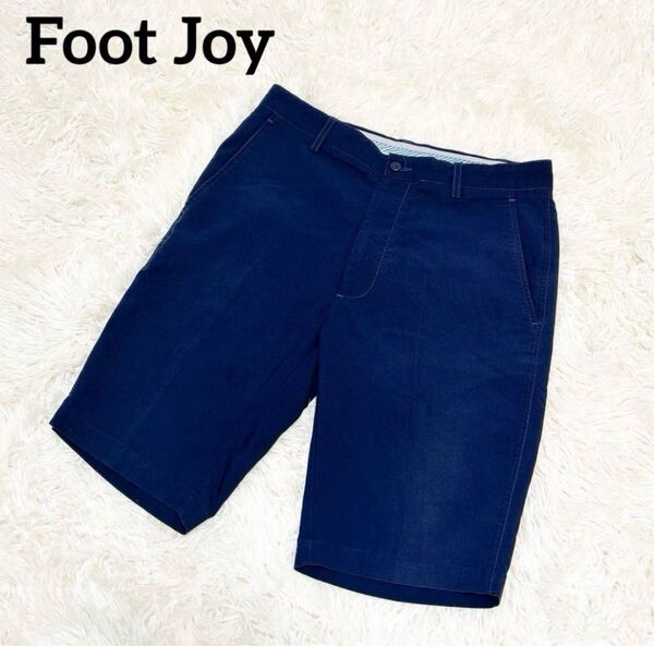 FootJoy フットジョイ ハーフパンツ ネイビー FJ ゴルフウェア W81 メンズ ゴルフウェア 半ズボン 紺