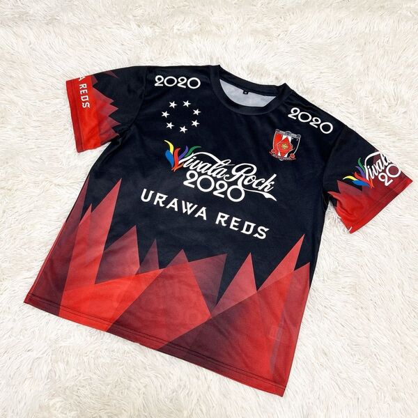 レア 浦和レッズ 2020年 記念 Tシャツ ロックフェスコラボ ユニフォーム サッカー 半袖 Tシャツ