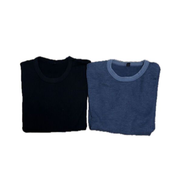 【古着】UNIQLO ワッフルTシャツ 2枚セット