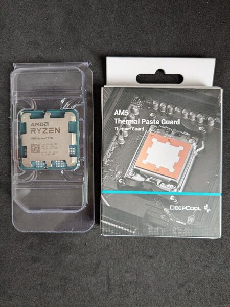 ◆未使用品◆ AMD Ryzen 7 7700 Socket AM5 (バルク品)+Deepcool 銅製 グリスガード