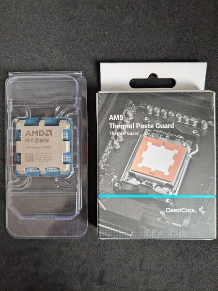 ◆未使用品◆ AMD Ryzen 7 9700X Socket AM5 (バルク品)+Deepcool 銅製 グリスガード